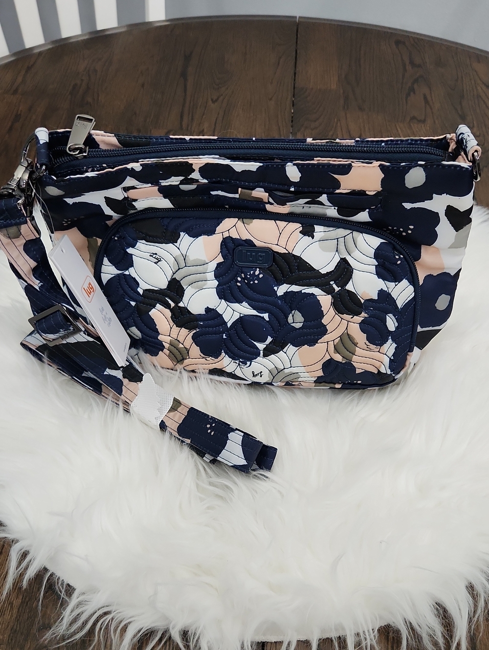 NWT. Lug Samba Crossbody Multi Floral Bag